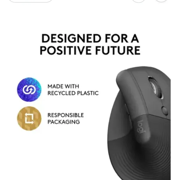 Logitech Lift Vertical Ergonomic Mouse - GRAPHITE - Picture 6 of 9